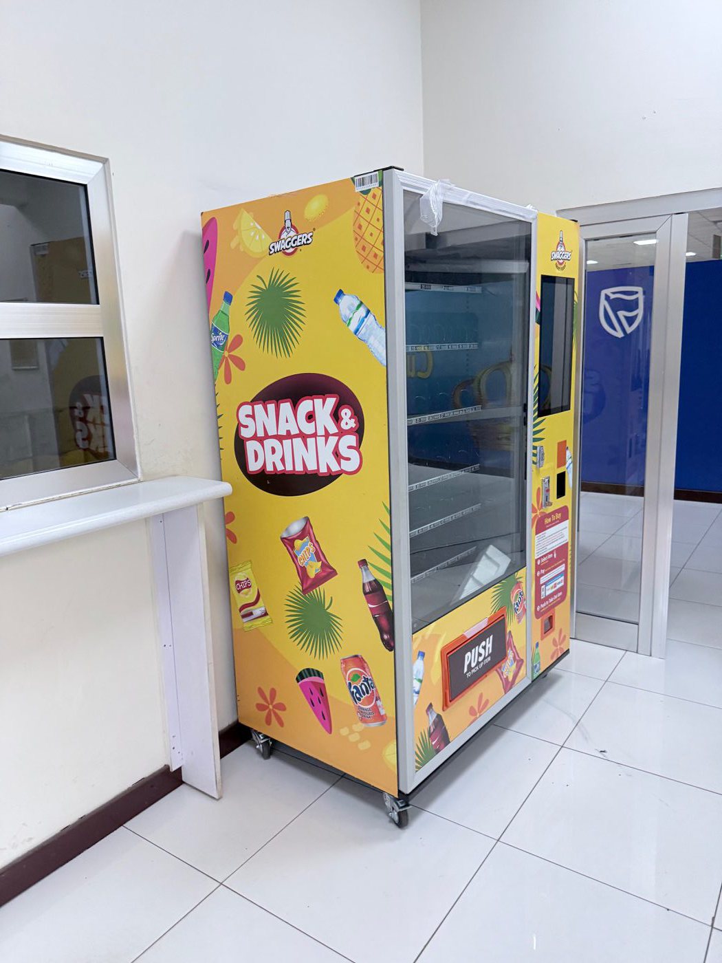 A Swaggers machine at the Stanbic Data Center