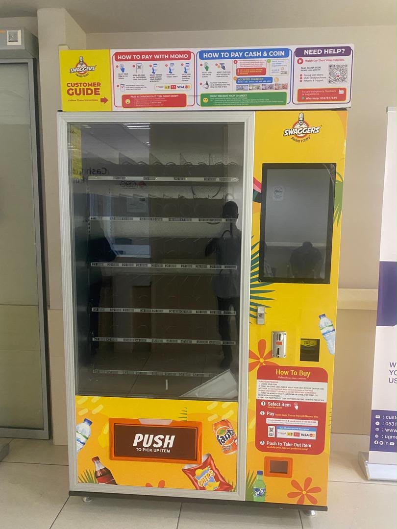 A Swaggers Snacks and Drinks machine at the University of Ghana